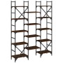 Estantería madera de ingeniería roble marrón 127,5x28,5x172,5cm de , Librerías y estanterías - Ref: Foro24-838872, Precio: 11...