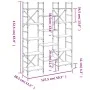 Estantería madera de ingeniería roble marrón 127,5x28,5x172,5cm de , Librerías y estanterías - Ref: Foro24-838872, Precio: 10...
