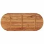Tablero de mesa ovalado madera maciza de acacia 120x50x3,8 cm de , Tableros para mesas - Ref: Foro24-370098, Precio: 94,13 €,...