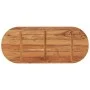 Oval table top solid acacia wood 140x60x2.5cm by , Table tops - Ref: Foro24-370091, Price: 128,39 €, Discount: %
