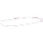 Tablero de mesa ovalado madera maciza de acacia 90x40x3,8 cm de , Tableros para mesas - Ref: Foro24-370093, Precio: 56,71 €, ...