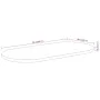 Tablero de mesa ovalado madera maciza de acacia 90x40x3,8 cm de , Tableros para mesas - Ref: Foro24-370093, Precio: 55,82 €, ...