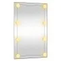 Espejo de pared rectangular con luces LED vidrio 40x60 cm de , Espejos - Ref: Foro24-3189152, Precio: 40,27 €, Descuento: %
