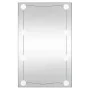 Espejo de pared rectangular con luces LED vidrio 40x60 cm de , Espejos - Ref: Foro24-3189152, Precio: 40,27 €, Descuento: %