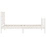 Estructura de cama con cabecero madera maciza blanco 100x200 cm de , Camas y somieres - Ref: Foro24-3191962, Precio: 130,15 €...