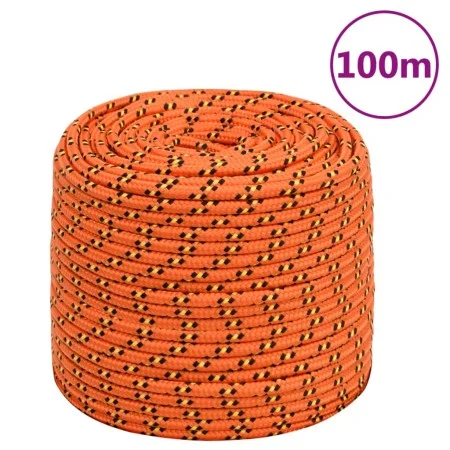 Cuerda de barco polipropileno naranja 6 mm 100 m de , Sogas y cuerdas metálicas - Ref: Foro24-152657, Precio: 19,58 €, Descue...