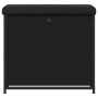 Banco zapatero con cajón abatible negro 62x32x56 cm de , Bancos para recibidores y almacenamiento - Ref: Foro24-835117, Preci...
