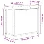 Banco zapatero con cajón abatible negro 62x32x56 cm by , Benches for halls and storage - Ref: Foro24-835117, Price: 69,90 €, ...