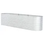 Arriate de acero galvanizado plateado 320x80x81 cm de vidaXL, Maceteros y jardineras - Ref: Foro24-45512, Precio: 164,25 €, D...