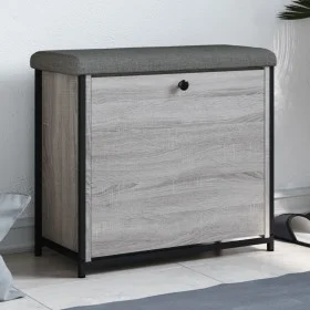 Schuhbank mit klappbarer grauer Sonoma-Schublade 62x32x56 cm. von , Bänke für Hallen und Lager - Ref: Foro24-835120, Preis: 6...