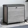 Banco zapatero con cajón abatible gris Sonoma 62x32x56 cm by , Benches for halls and storage - Ref: Foro24-835120, Price: 66,...