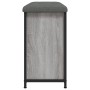 Banco zapatero con cajón abatible gris Sonoma 62x32x56 cm de , Bancos para recibidores y almacenamiento - Ref: Foro24-835120,...