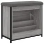 Banco zapatero con cajón abatible gris Sonoma 62x32x56 cm by , Benches for halls and storage - Ref: Foro24-835120, Price: 66,...
