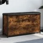 Schuhbank mit klappbarer Schublade in geräucherter Eiche, 102x32x56 cm. von , Bänke für Hallen und Lager - Ref: Foro24-835129...