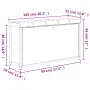 Schuhbank mit klappbarer Schublade in geräucherter Eiche, 102x32x56 cm. von , Bänke für Hallen und Lager - Ref: Foro24-835129...