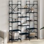 Estantería madera de ingeniería negra 127,5x28,5x172,5 cm de , Librerías y estanterías - Ref: Foro24-838868, Precio: 111,13 €...