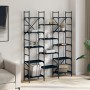 Estantería madera de ingeniería negra 127,5x28,5x172,5 cm de , Librerías y estanterías - Ref: Foro24-838868, Precio: 111,13 €...