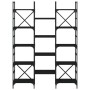 Estantería madera de ingeniería negra 127,5x28,5x172,5 cm de , Librerías y estanterías - Ref: Foro24-838868, Precio: 111,13 €...