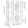 Estantería madera de ingeniería negra 127,5x28,5x172,5 cm de , Librerías y estanterías - Ref: Foro24-838868, Precio: 111,13 €...