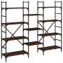 Estantería madera de ingeniería roble marrón 160x28,5x136,5 cm de , Librerías y estanterías - Ref: Foro24-838877, Precio: 101...
