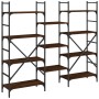 Estantería madera de ingeniería roble marrón 160x28,5x136,5 cm de , Librerías y estanterías - Ref: Foro24-838877, Precio: 101...
