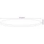 Tablero de mesa redondo madera maciza de acacia Ø80x2,5 cm by , Table tops - Ref: Foro24-370054, Price: 141,97 €, Discount: %