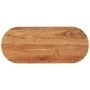 Tablero de mesa ovalado madera maciza de acacia 100x40x3,8 cm de , Tableros para mesas - Ref: Foro24-370094, Precio: 61,21 €,...
