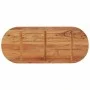 Tablero de mesa ovalado madera maciza de acacia 100x40x3,8 cm de , Tableros para mesas - Ref: Foro24-370094, Precio: 61,21 €,...