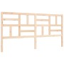 Estructura de cama de matrimonio con cabecero madera maciza de , Camas y somieres - Ref: Foro24-3193091, Precio: 165,21 €, De...