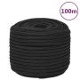 Deep black polypropylene boat rope 14 mm 100 m by , Ropes and metal cords - Ref: Foro24-152517, Price: 74,04 €, Discount: %