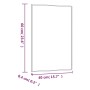 Espejo de pared vidrio rectangular 40x60 cm de , Espejos - Ref: Foro24-350446, Precio: 39,40 €, Descuento: %