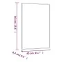 Espejo de pared vidrio rectangular 40x60 cm de , Espejos - Ref: Foro24-350446, Precio: 38,37 €, Descuento: %