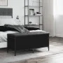 Engineered wood storage bench in black, 102x42x45 cm by , Benches for halls and storage - Ref: Foro24-835147, Price: 90,58 €,...