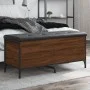 Bank mit Stauraum Technik Holz Eiche braun 102x42x45cm von , Bänke für Hallen und Lager - Ref: Foro24-835151, Preis: 89,42 €,...