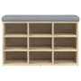 Shoe bench engineered wood Sonoma oak 82x32x50 cm by , Benches for halls and storage - Ref: Foro24-835105, Price: 64,36 €, Di...