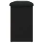 Holzwerkstoff-Schuhbank schwarz 102x32x50 cm von , Bänke für Hallen und Lager - Ref: Foro24-835111, Preis: 80,91 €, Rabatt: %