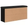 Holzwerkstoff-Schuhbank schwarz 102x32x50 cm von , Bänke für Hallen und Lager - Ref: Foro24-835111, Preis: 80,91 €, Rabatt: %
