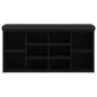 Holzwerkstoff-Schuhbank schwarz 102x32x50 cm von , Bänke für Hallen und Lager - Ref: Foro24-835111, Preis: 80,91 €, Rabatt: %