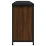 Banco zapatero con cajón abatible roble marrón 82x32x56 cm de , Bancos para recibidores y almacenamiento - Ref: Foro24-835126...