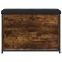 Shoe bench with foldable smoked oak drawer 82x32x56 cm by , Benches for halls and storage - Ref: Foro24-835124, Price: 74,68 ...