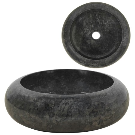 Lavabo de mármol negro 40x12 cm de vidaXL, Lavabos - Ref: Foro24-142766, Precio: 139,61 €, Descuento: %