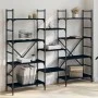 Estantería madera de ingeniería negra 160x28,5x136,5 cm de , Librerías y estanterías - Ref: Foro24-838873, Precio: 100,48 €, ...