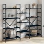 Estantería madera de ingeniería negra 160x28,5x136,5 cm de , Librerías y estanterías - Ref: Foro24-838873, Precio: 101,72 €, ...