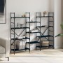 Estantería madera de ingeniería negra 160x28,5x136,5 cm de , Librerías y estanterías - Ref: Foro24-838873, Precio: 101,72 €, ...