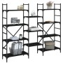 Estantería madera de ingeniería negra 160x28,5x136,5 cm de , Librerías y estanterías - Ref: Foro24-838873, Precio: 101,72 €, ...