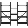 Estantería madera de ingeniería negra 160x28,5x136,5 cm de , Librerías y estanterías - Ref: Foro24-838873, Precio: 101,72 €, ...