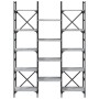Estantería madera de ingeniería gris Sonoma 127,5x28,5x172,5 cm de , Librerías y estanterías - Ref: Foro24-838871, Precio: 11...