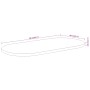 Tablero de mesa ovalado madera maciza de acacia 80x40x3,8 cm de , Tableros para mesas - Ref: Foro24-370092, Precio: 64,36 €, ...