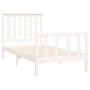 Estructura de cama con cabecero madera de pino blanco 100x200cm de , Camas y somieres - Ref: Foro24-3188197, Precio: 151,55 €...