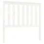 Bettkopfteil aus massivem weißem Kiefernholz, 106 x 6 x 101 cm von , Kopf- und Fußteile - Ref: Foro24-818506, Preis: 60,42 €,...